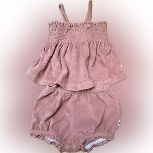 Easy-Peasy Two Piece Terry Cloth Outfit